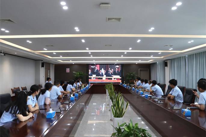 公司組織收看紀念中國人民抗日戰爭暨世界反法西斯戰爭勝利80周年大會 公司組織收看紀念中國人民抗日戰爭暨世界反法西斯戰爭勝利80周年大會